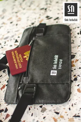 Obrázok produktu pre Šedá cestovná peňaženka s ochranou proti RFID technológii - Traveller