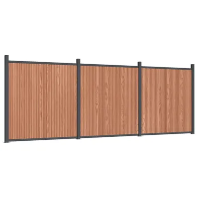 Immagine prodotto di vidaXL Elemento di recinzione marrone 526x186 cm in WPC