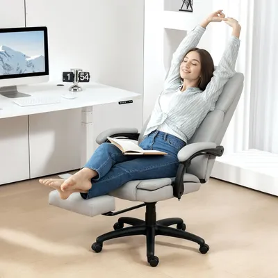 Obrázek produktu pro Kancelářská židle - Ergonomická židle - Kancelářská židle s masážní funkcí - Židle pro manažery - 6 masážních bodů