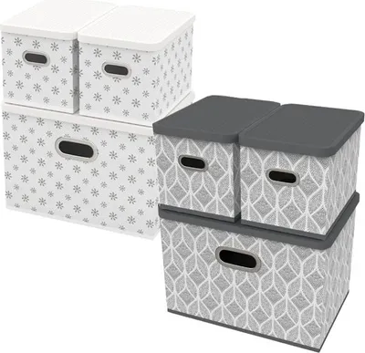 Produktbild von Aufbewahrungsboxen mit Deckel 3 Stk.