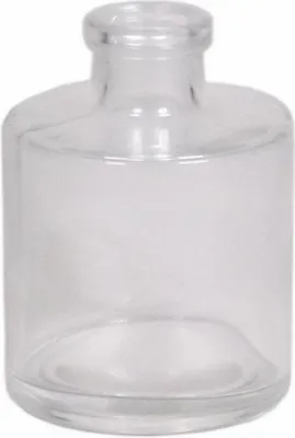 Produktbild von INNA-Glas Glasflasche Orinoco, transparent, 8,8cm, Ø6,7cm - Deko Glasflasche