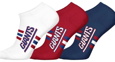 Obrázek produktu pro Huddle Uni volnočasové ponožky NY Giants Sneaker, balení po 3 kusech, WHT/RED/DBL – velikost 35–38