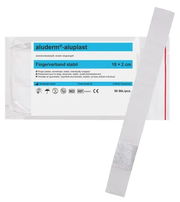 Produktbild von Wundpflaster Fingerverband aluderm-aluplast stabil 18x2cm VE=50 Stück