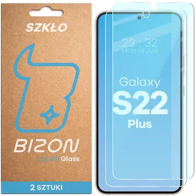 Produktbild von Gehärtetes Glas für Galaxy S22 Plus, Bizon Glass Clear Duo, 2 Stück