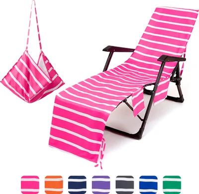Produktbild von Schonbezug Für Gartenlieg, Strandliegenauflage, Sun Lounger Bezug, Pool Liegestuhlabdeckung,Handtuch Liegen-Frottee Auflage Schonauflage Bezug Liege, Strandkorbbezug Aus Mikrofaser (Rot)