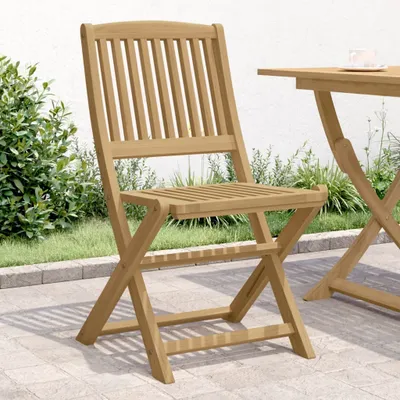 Produktbild von Möbel Gartenstühle 2 Stk. Klappbar 57x48,5x90 cm Massivholz Akazie - Gartenstühle 365743
