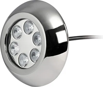 Obrázok produktu pre Podvodný reflektor 6x3W LED modrý so skrutkami , 1 kus