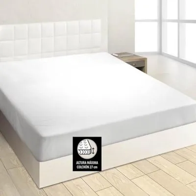 Hoeslaken 100% Baumwolle für Maxi Kinderbett 70 cm - Weiß