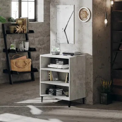 Produktbild von vidaXL Sideboard Betongrau 57x35x70 cm Holzwerkstoff