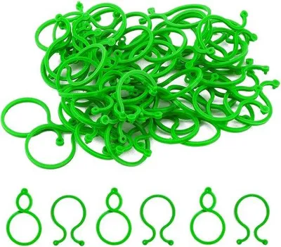 Immagine prodotto di Clip invisibili per il fissaggio delle piante - 200 pezzi per vasi e supporti - piccole clip metalliche per piante da giardino e rampicanti