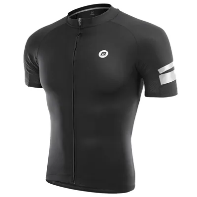 Produktbild von ROCKBROS Fahrradtrikot Herren Damen Kurzarm, atmungsaktives Radtrikot für Rennrad MTB Sommer Weiß L