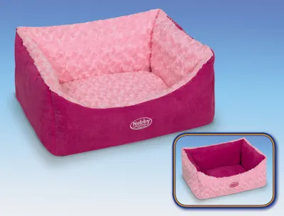 Produktbild von Nobby Arusha, Polster-Haustier-Bett, Drinnen, Hund, Pink, Rechteckig, Plüsch