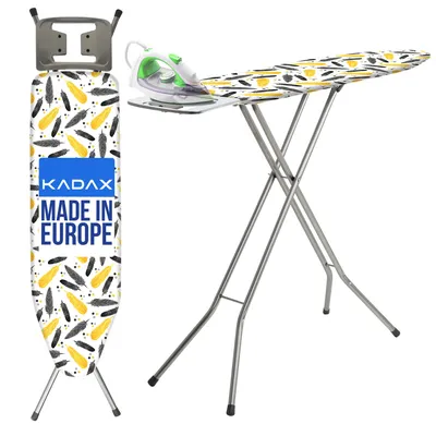 Zdjęcie produktu dla KADAX Deska Do Prasowania 105x30cm Składana Lekka Uchwyt Na Żelazko Standardowa
