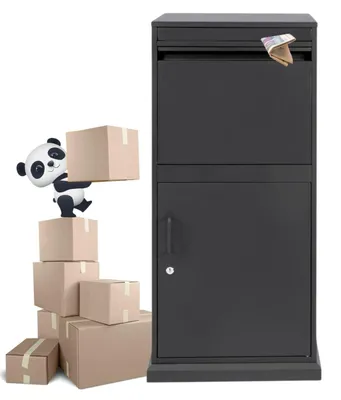 Produktbild von Mega Paket-Briefkasten - XXXL PaketPanda Multibox Schwarz