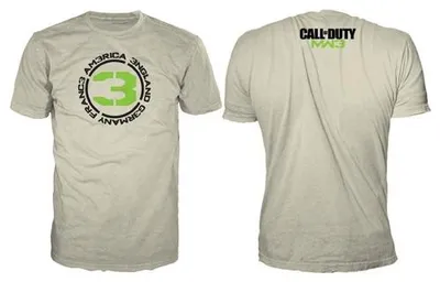 Produktbild von Call of Duty MW3 T-Shirt -XXL- Sand, Batch Logo