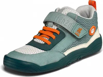 Produktbild von Affenzahn Cheerly Hase Kinderschuhe Halbschuhe Klett Barfußschuhe Grün Freizeit, Schuhgröße:28 EU
