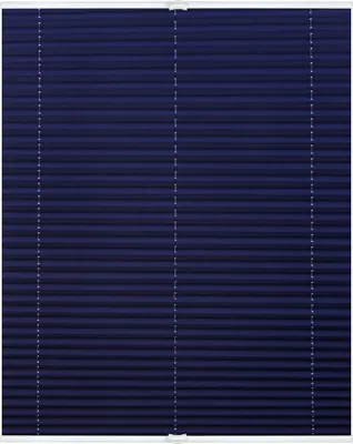 Produktbild von Lichtblick Plissee Klemmfix ohne Bohren, verspannt, blickdicht Blau, 130 cm, 40 cm x 130 cm (B x L)