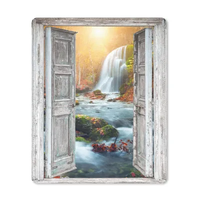 Produktbild von MuchoWow® Mauspad Mousepad Wasserfall - Aussicht - Landschaft 19x23 cm - Mousepads - Maus Mat - Pad - Mausunterlage - Mauspads - Spielen