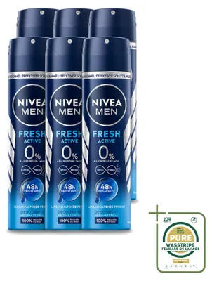 Obrázek produktu pro 6 kusů deodorantu NIVEA MEN Fresh Active ve spreji - 150 ml - balení