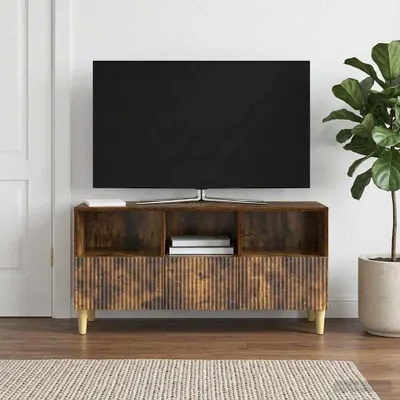 Immagine prodotto di Mobili TV vidaXL in rovere affumicato 102 x 34,5 x 50 cm in materiale derivato dal legno