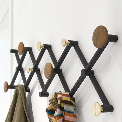 Produktbild von Wandgarderobe X-TEND Walnuss geölt, variabel (1210113X)