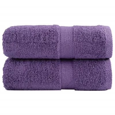 Immagine prodotto di vidaXL Asciugamani Premium SOLUND 2 pezzi Viola 30x30 cm 600 g/m²