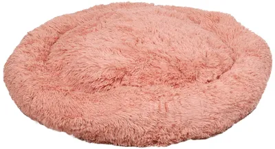 Image de Lit pour chien Flamingo, rond, couleur vieux rose, dimensions : 90 cm