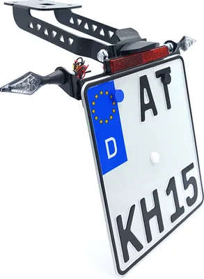 Produktbild von alpha Technik Kennzeichenhalter Kawasaki Z650 und Ninja 650 für Ninja 650 EX650M EURO5
