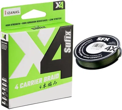 Produktbild von Sufix X4 Braid Hi Vis Green 150 m 0,235 mm 13,6 kg