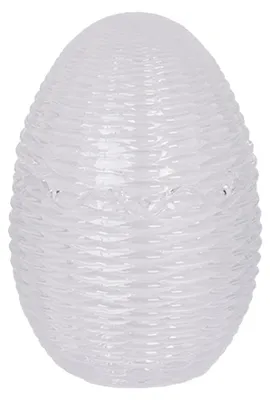 Obrázek produktu pro Skleněný květináč Clayre & Eef Egg Ø 8x12 cm Transparentní sklo