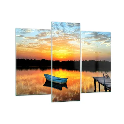 Produktbild von Bilder auf glas - Landschaft Sommer Meer - 130x100cm - Glasbilder - Wandbilder - Kunstdruck - zum Aufhängen bereit - Wanddekoration aus Glas - Glas Bilder - Wandbild auf Glas - GCB130x100-3167