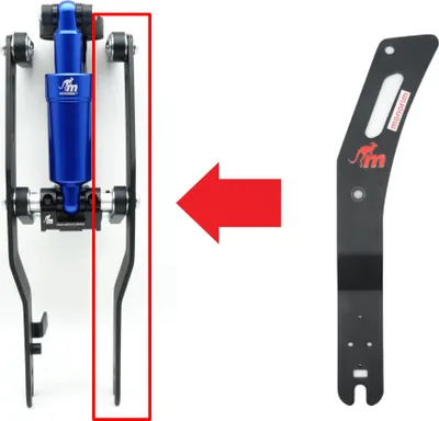 Produktbild von Linker Aufhängungsarm für Monorim MX0 / MX1 / MXE für Ninebot Max