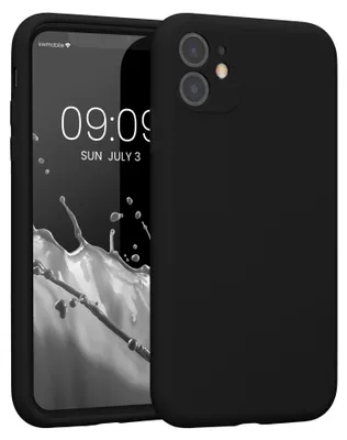 Produktbild von kwmobile Hülle kompatibel mit Apple iPhone 11 - Hülle Silikon gummiert - Handyhülle - Handy Case in Schwarz