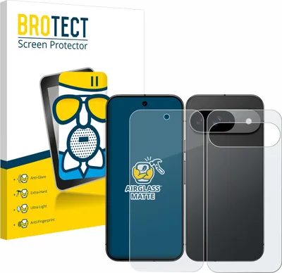 Produktbild von BROTECT Entspiegelungs Schutzglas für Google Pixel 9 (Display+Rückseite) Schutzfolie Panzer Folie Glas Display Schutz matt