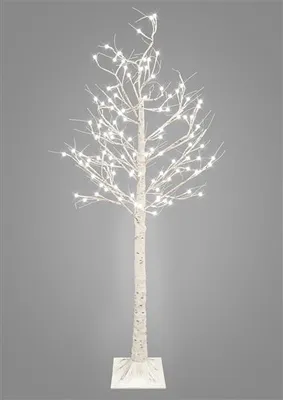 Produktbild von LED Lichterbaum in Birkenbaum-Optik mit 200 warm-weißen LED Lichtern, 180 cm