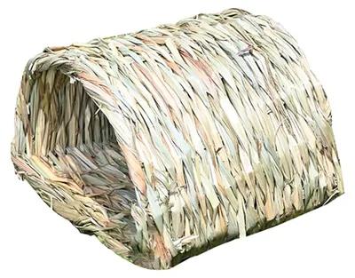 Gras-Tunnelhaus für Kleintiere, 23x19x17 cm, Versteckbasis
