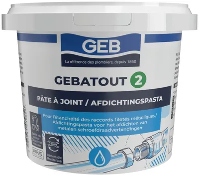 Image de Pâte à joint Gebatout 2 en pot de 500g - GEB - 103982