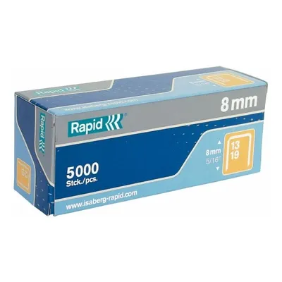 Image de Agrafes pour agrafeuse n° 13, 8 mm, acier inoxydable, lot de 2 500 pièces.
