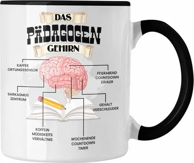 Produktbild von Trendation - Pädagogen Tasse Lustiges Geschenk für Pädagogen Spruch Becher Geburtstag Weihnachten (Schwarz)
