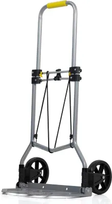 Immagine prodotto di Carrello a piattaforma con ruote antiforatura e manico telescopico, portata 90 kg