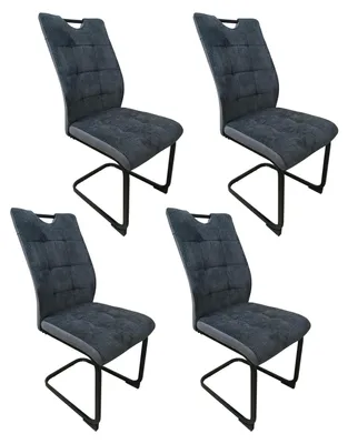 Produktbild von Schwingstuhl Mateo Grau 4er-Set