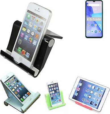 Produktbild von K-S-Trade Handy-Ständer kompatibel mit UMIDIGI Power 5 faltbarer Tischständer Smartphone Tablet Halterung Reise