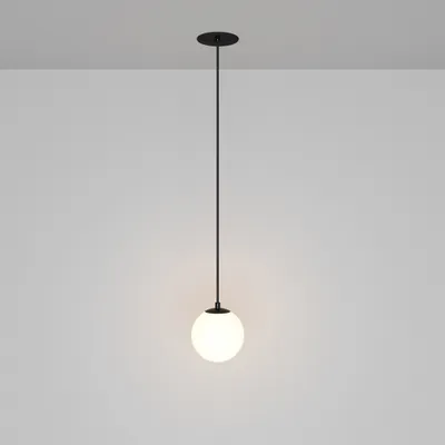 Immagine prodotto di Lampada a sospensione a LED, metallo, nero, bianco opaco