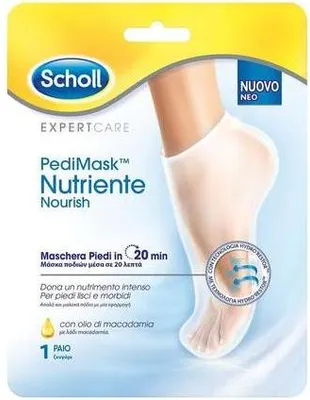 Produktbild von Scholl Expert Care Pedi Mask Nourish, Körpermaske, Feuchtigkeitsspendend, Feuchtigkeitsspendend, Nährend, Regenerierend, Behandlung, 2 Stück(e)