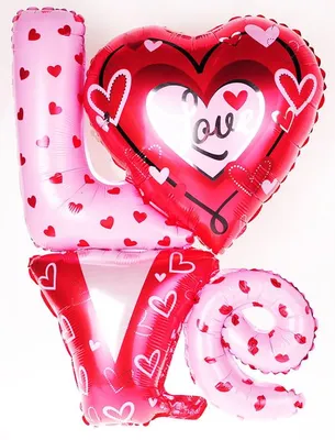 Obrázok produktu pre Balón 24" S Nápisom "Láska" - Ideálny Na Valentínsky Deň