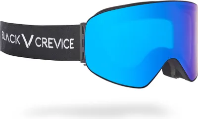 Obrázek produktu pro BLACK CREVICE - Dámské / pánské lyžařské brýle | Barva: černá | Čočky: modré