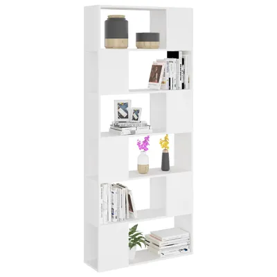 Produktbild von vidaXL Bücherregal Raumteiler Weiß 80x24x186 cm Holzwerkstoff -  Bücherregale & Bücherschränke