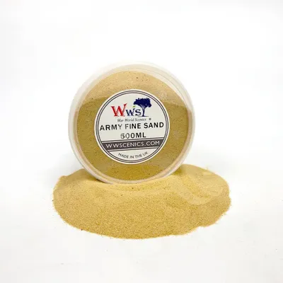 Immagine prodotto di Diorama: sabbia modellabile - Granulometria fine - Materiale per la base - 500 ml