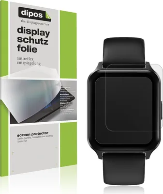 Produktbild von 6x Schutzfolie für Touchelex 1,52 Zoll Smartwatch matt Displayschutzfolie Folie Display Schutz dipos