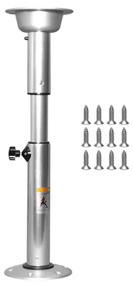 Immagine prodotto di Gamba regolabile per tavolo, in alluminio - altezza regolabile da 55,5 a 70,5 cm